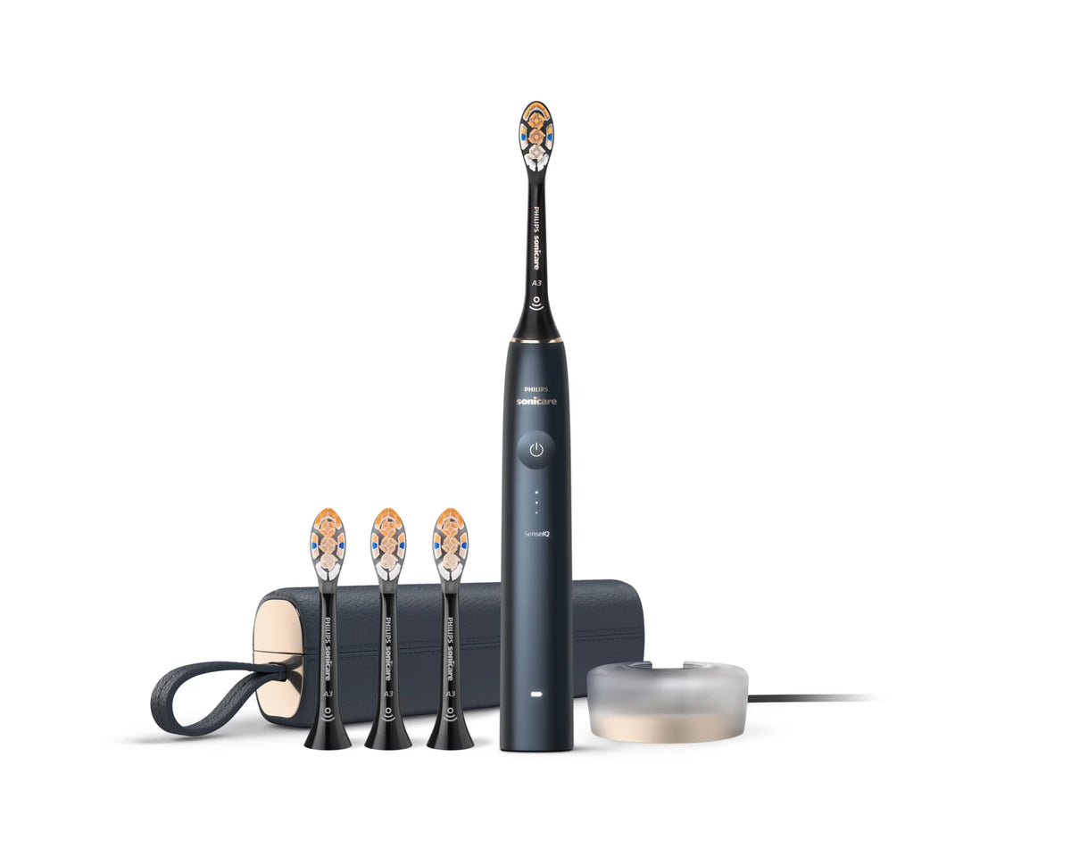 Philips Sonicare DiamondClean Prestige 9900 HX9992/45 – Schallzahnbürste, 4 Bürstenköpfe