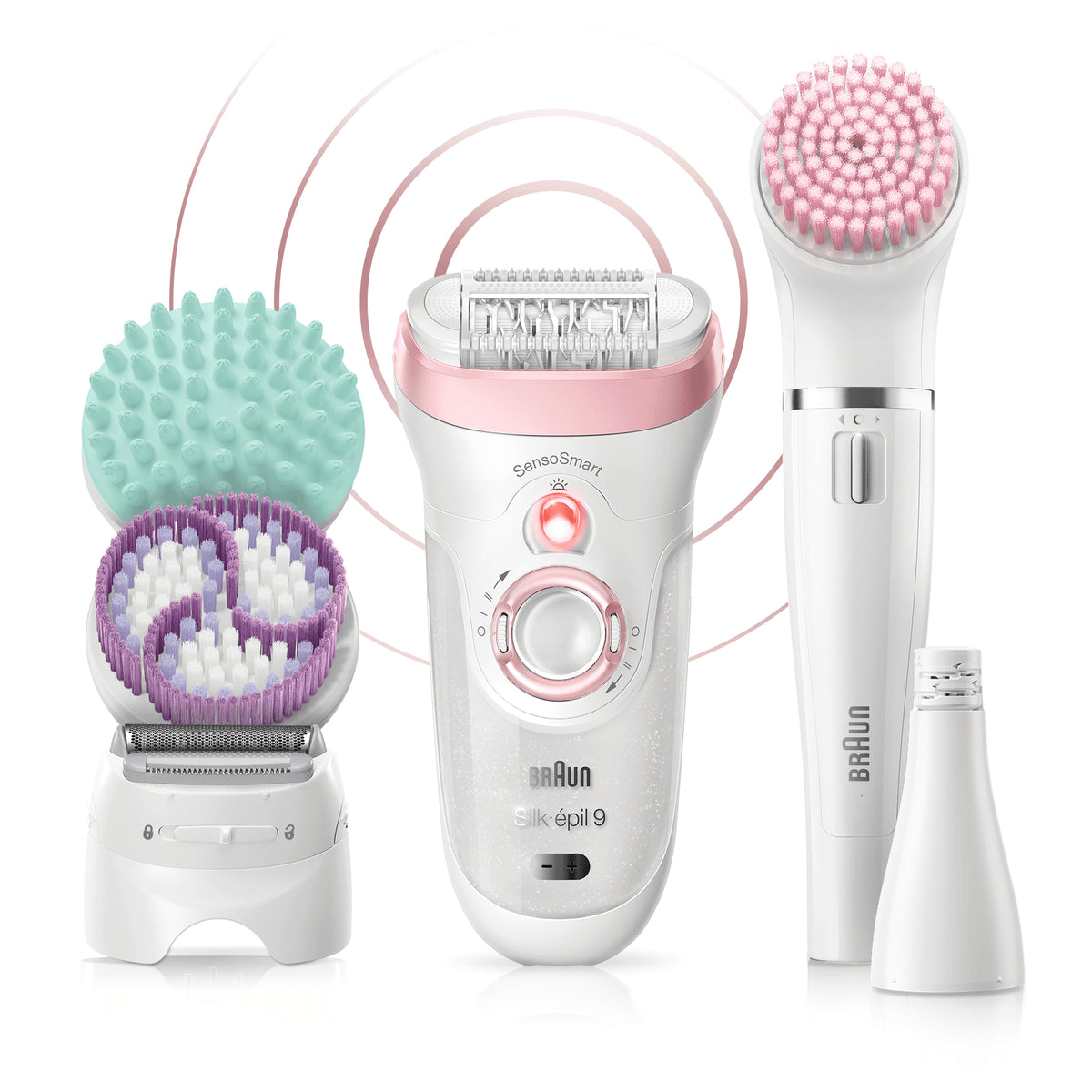 Braun Silk-épil 9 – Epilierer mit 40 Pinzetten, nass & trocken