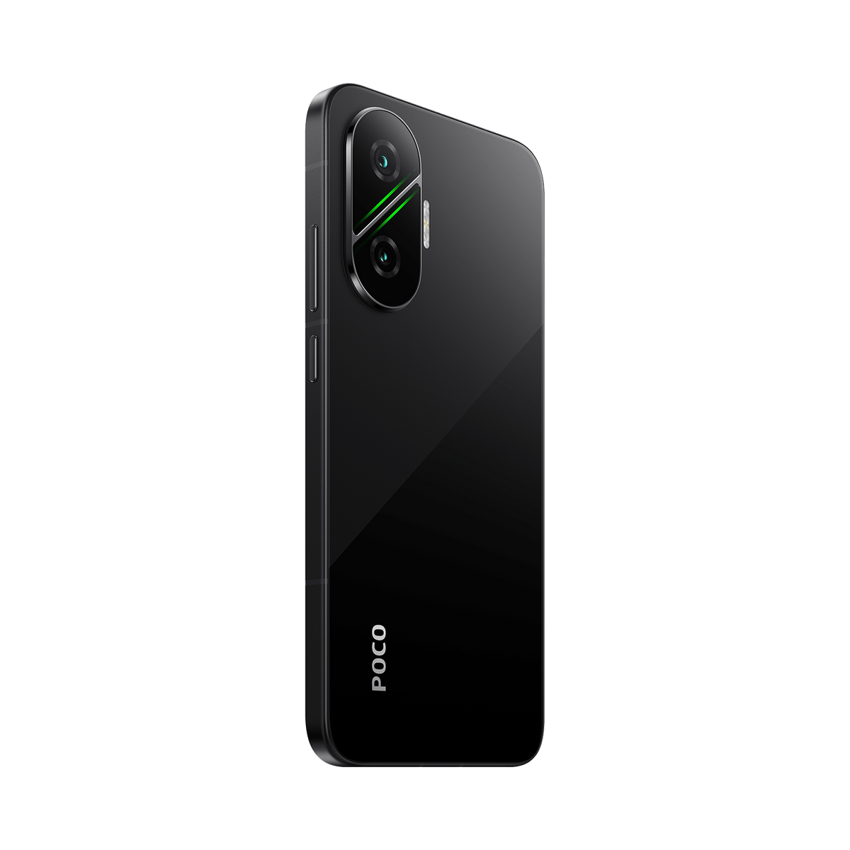Xiaomi POCO F7 in Schwarz – Seitenansicht