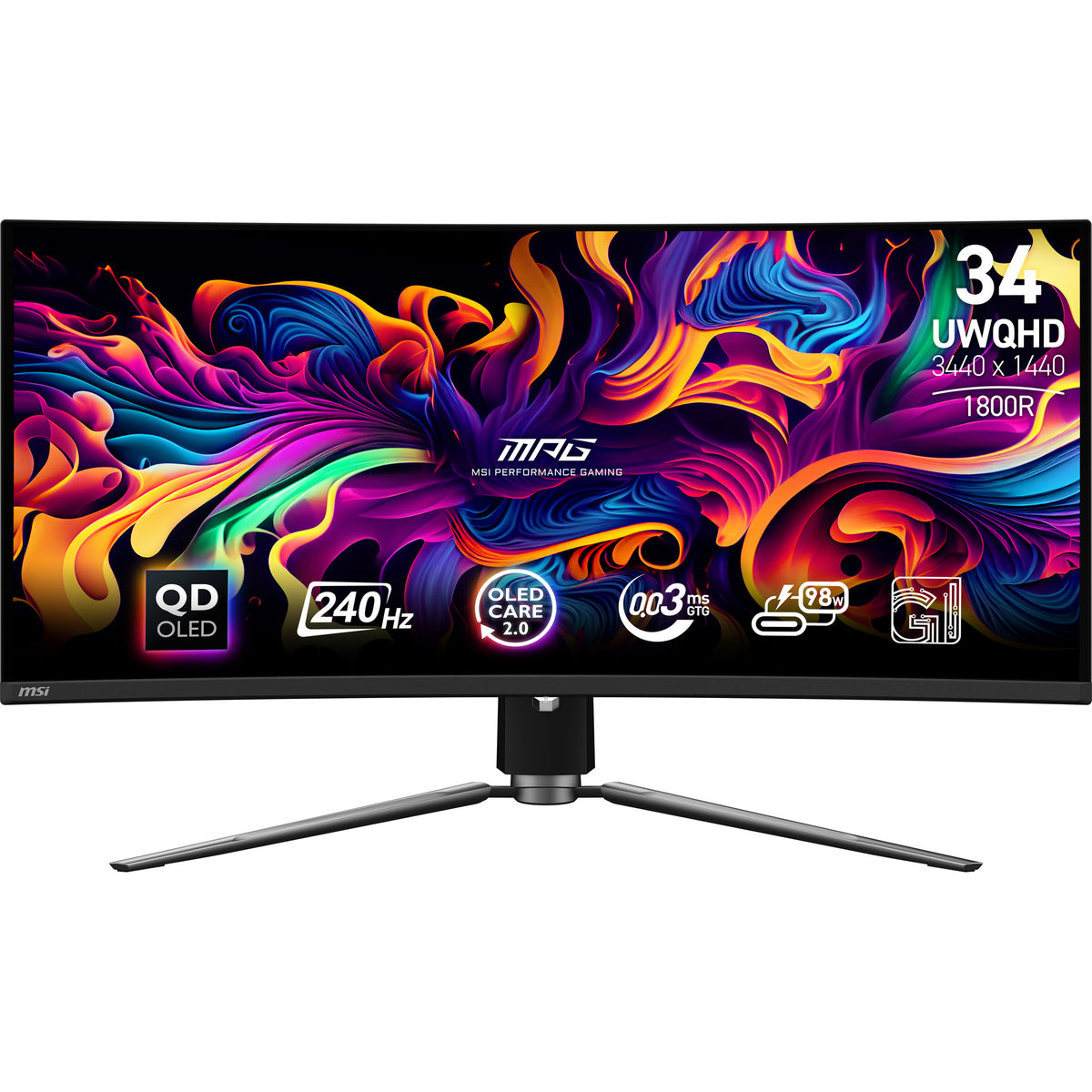 MSI MPG 341CQPX QD-OLED – 34-Zoll-UWQHD-Monitor, 240 Hz