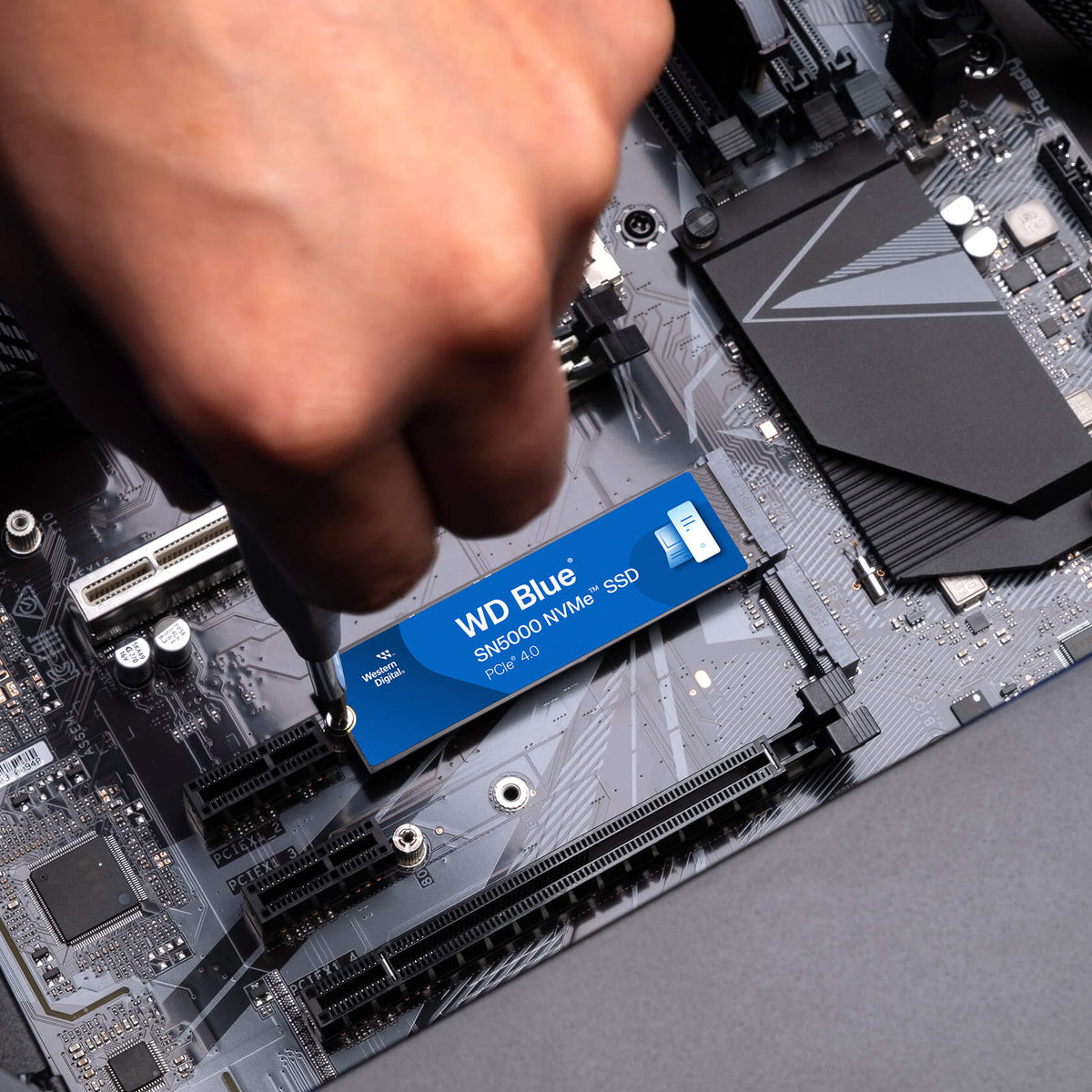 WD Blue SN5000 beim Einbau